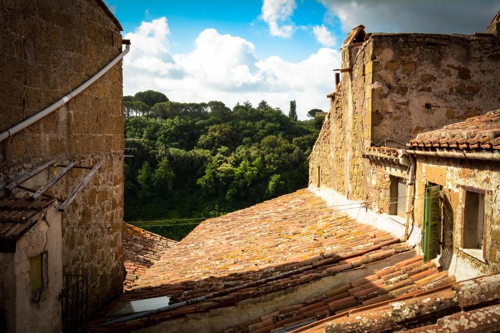 皮蒂利亚诺Da Titta的从旧建筑屋顶上可欣赏到风景