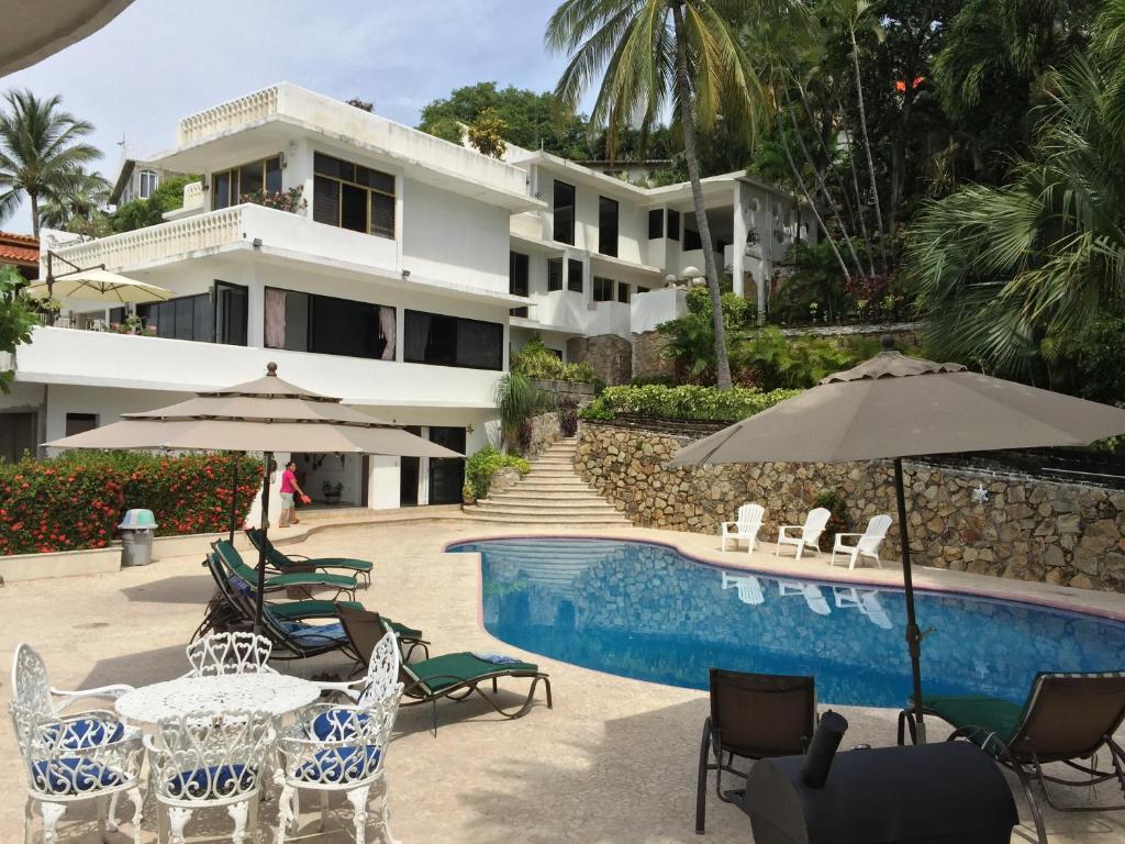 阿卡普尔科Villa Guitarron gran terraza vista espectacular 6 huespedes piscina gigante的相册照片