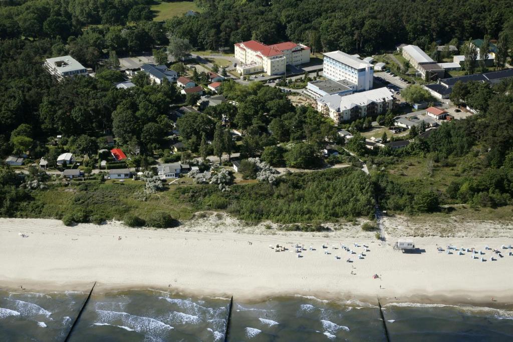 岑平维金吉酒店的一群人从空中欣赏海滩美景