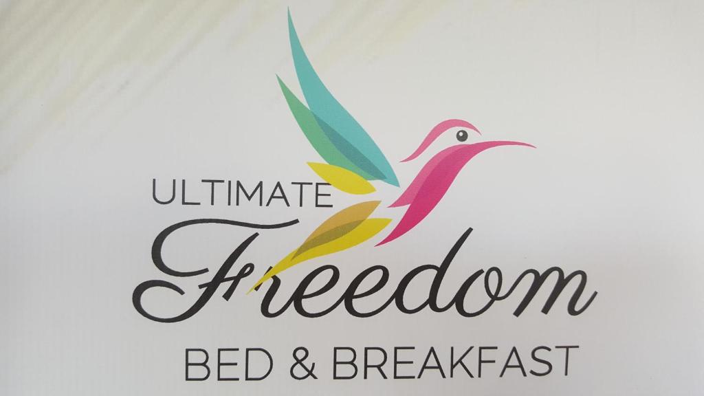 Santa Cruz极限自由住宿加早餐旅馆的鸟儿住宿加早餐旅馆的标志