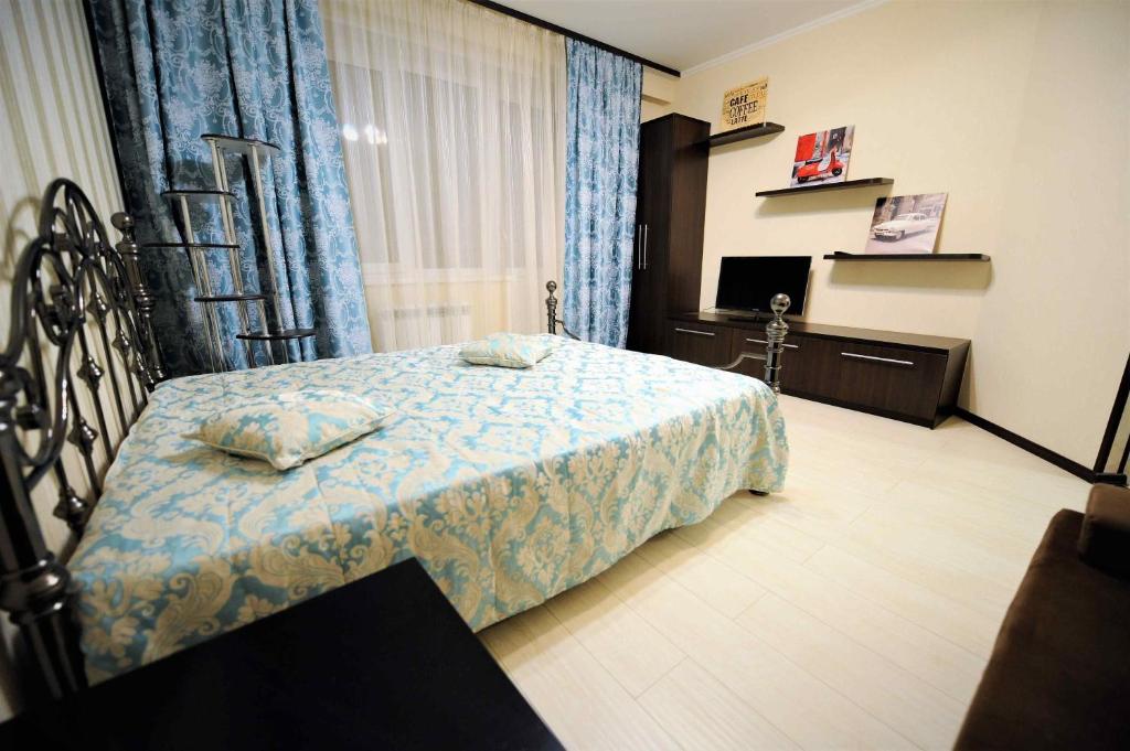 Apartment Fabrichnaya 9客房内的一张或多张床位