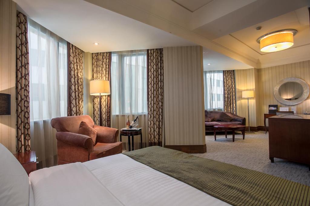 武汉锦江国际大酒店客房内的一张或多张床位