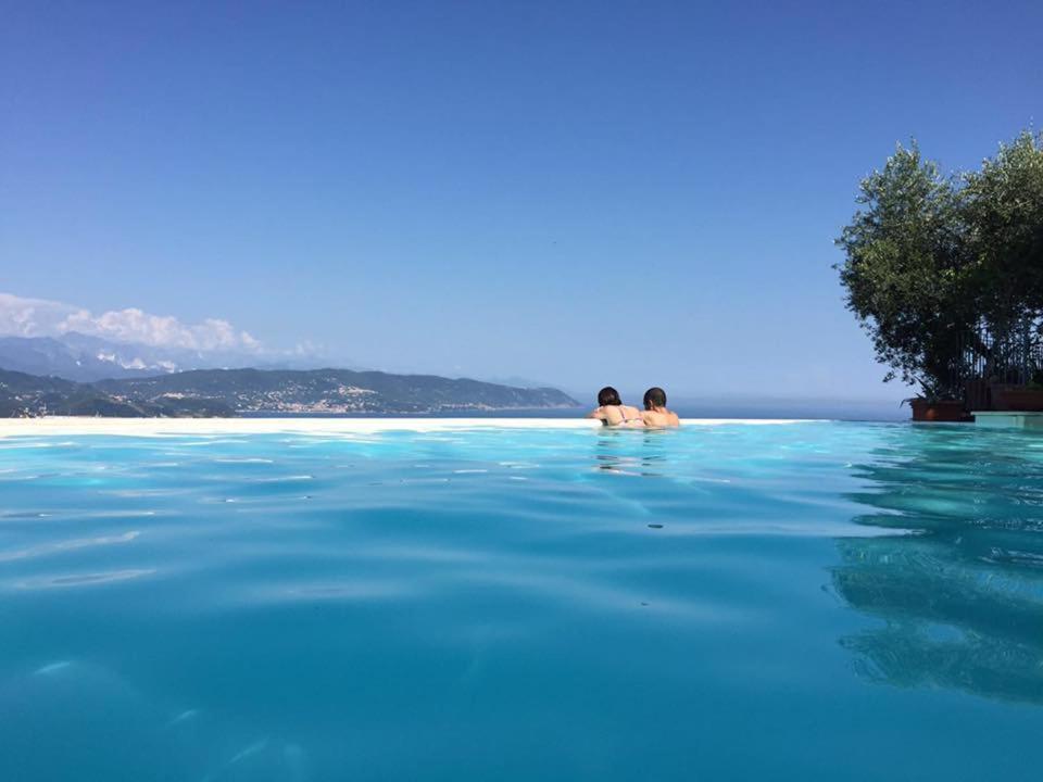 斯培西亚维尔瑞莱酒店的两人在无边游泳池里
