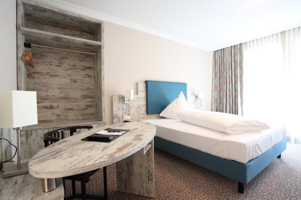 罗马德特酒店客房内的一张或多张床位