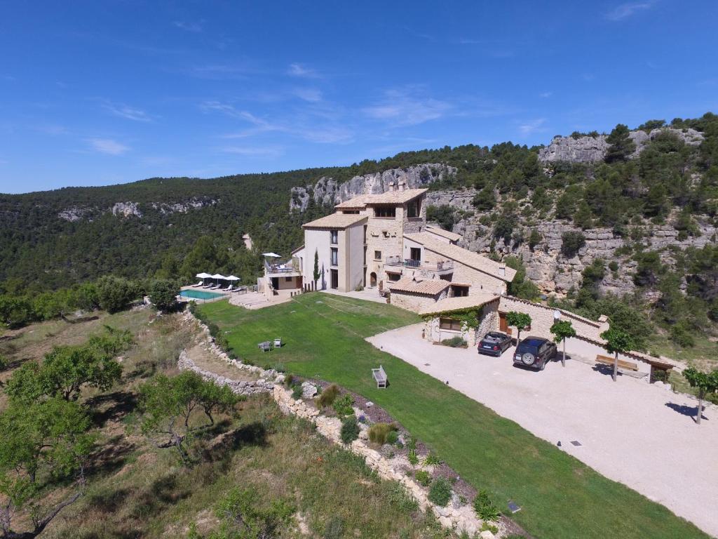 Fuentespalda塞拉梅塞德拉酒店的山景别墅的空中景致