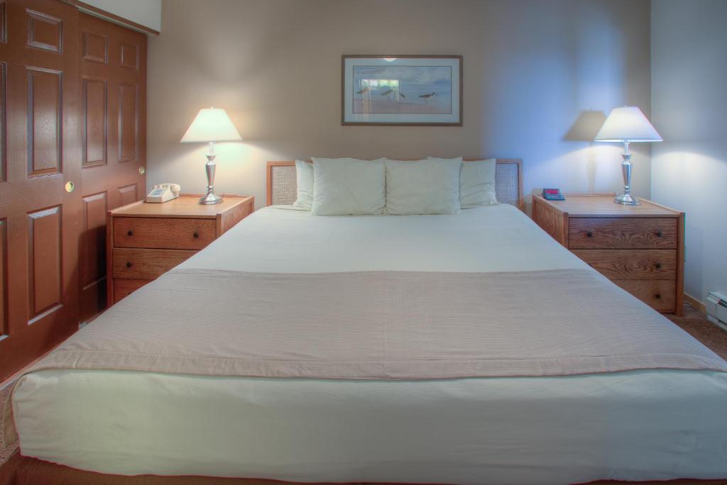 灰鸥公寓式酒店客房内的一张或多张床位