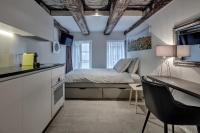 smartroom The Residence la Cittadella Baden的厨房或小厨房