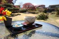 道草屋旅舎外面的花园