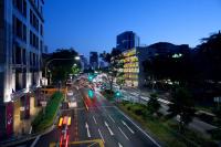 新加坡景观或在酒店看到的城市景观