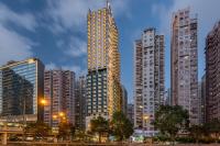 香港景观或在酒店看到的城市景观