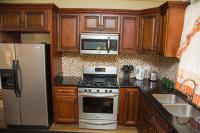Jean's ( 1 or 2 B/R ) Condo, Sapphire Estate,Laborie ,St Lucia. Comfort in Style.的厨房或小厨房