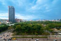 台北景观或在酒店看到的城市景观
