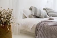 Aishe Honeymoon Erhai Lake Sea View Guesthouse客房内的一张或多张床位