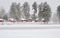 冬天的Falun Strandby Främby Udde