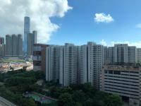 香港景观或在酒店看到的城市景观
