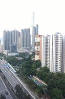 香港景观或在酒店看到的城市景观