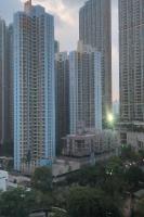 香港景观或在酒店看到的城市景观