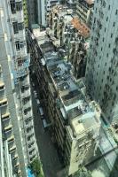 香港景观或在酒店看到的城市景观