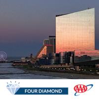 大西洋城Ocean Casino Resort的背景为摩天轮的建筑景观