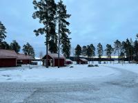 冬天的Falun Strandby Främby Udde