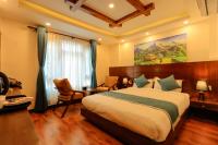 Kathmandu Aagantuk Hotel客房内的一张或多张床位