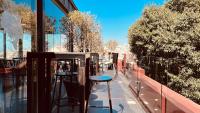 希尔都蒙特贝尔韦代雷酒店的阳台或露台