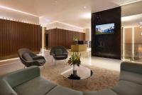 Modern 3 Bedroom Apartment in Southbank的休息区