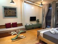 Hanoi Secret Garden客房内的一张或多张床位