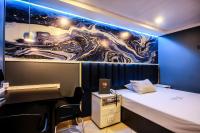 Adrenalina Motel Itaquera - Arena Corinthians客房内的一张或多张床位