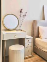 Hanns Spacious Balcony&SwimPool with FREE Netflix-6pax客房内的一张或多张床位