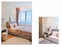 Hanns Spacious Balcony&SwimPool with FREE Netflix-6pax客房内的一张或多张床位