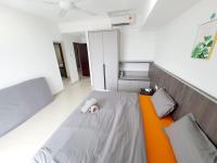 LOVELY 2ROOM SUITE6PAX@SKY CONDO JURU SENTRAL客房内的一张或多张床位