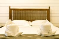 Les Fleurs Bangkok Hostel客房内的一张或多张床位