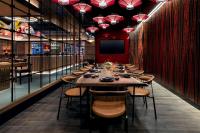 Crockfords Las Vegas, LXR Hotels &amp; Resorts at Resorts World餐厅或其他用餐的地方