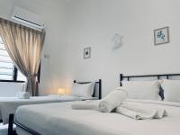 Comfort Semi D House, 1 min to Town by Mr Homestay客房内的一张或多张床位