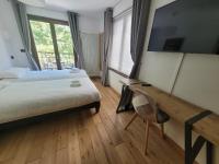 Cham&#39;Heart, 4-star apartments in Chamonix centre with free private parking客房内的一张或多张床位