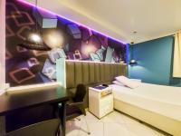 Adrenalina Motel Itaquera - Arena Corinthians客房内的一张或多张床位