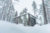 冬天的Invisible Forest Lodge