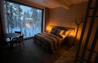 Invisible Forest Lodge客房内的一张或多张床位