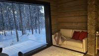 冬天的Invisible Forest Lodge