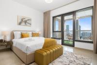 Luxury Studio, 29 Boulevard near Burj Khalifa Downtown - Chalet Homes客房内的一张或多张床位