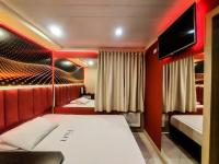 Adrenalina Motel Itaquera - Arena Corinthians客房内的一张或多张床位