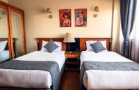 Marwa Palace Hotel Cairo客房内的一张或多张床位