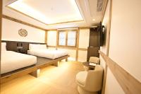 Hanok Hotel DAAM Seoul客房内的一张或多张床位