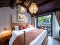 Beijing Le Zai Nan Luo Gu Xiang Wang Fu Jing Forbidden City Courtyard Hotel&Free laundry service&Free coffee &Paid Dumpling experience service客房内的一张或多张床位