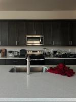 New Modern Contemporary House by The Airport and Gaylord Resort的厨房或小厨房