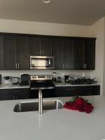 New Modern Contemporary House by The Airport and Gaylord Resort的厨房或小厨房