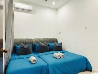 BM大山脚 Alma Single Storey Semi-D 5-minute To Aeon Mall客房内的一张或多张床位