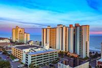 默特尔比奇Wake Up to the Waves! Oceanview, Dogs Ok! 1638的城市天际线,高楼和大海