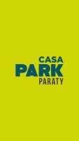帕拉蒂Casa Park的黄色背景的面食派对标志